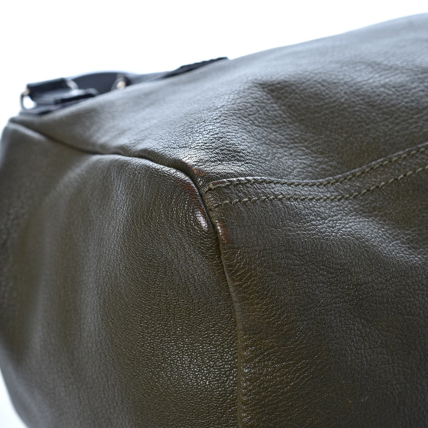 Sugar Goatskin Medium Tri-Color Pandora Khaki Black