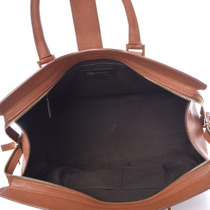 Saint Laurent Sheepskin Medium Cabas Chyc Whiskey 5 of 12