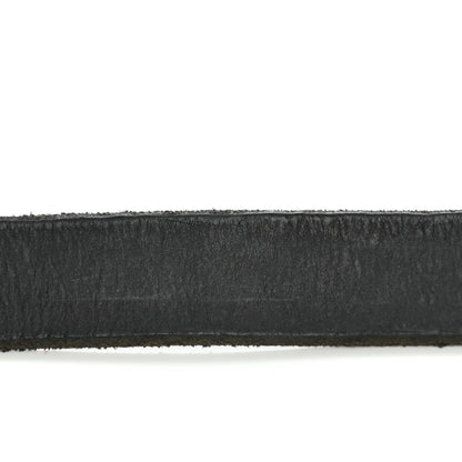 Gucci Calfskin Brass Feline Buckle Belt 95 38 Black 7 of 9