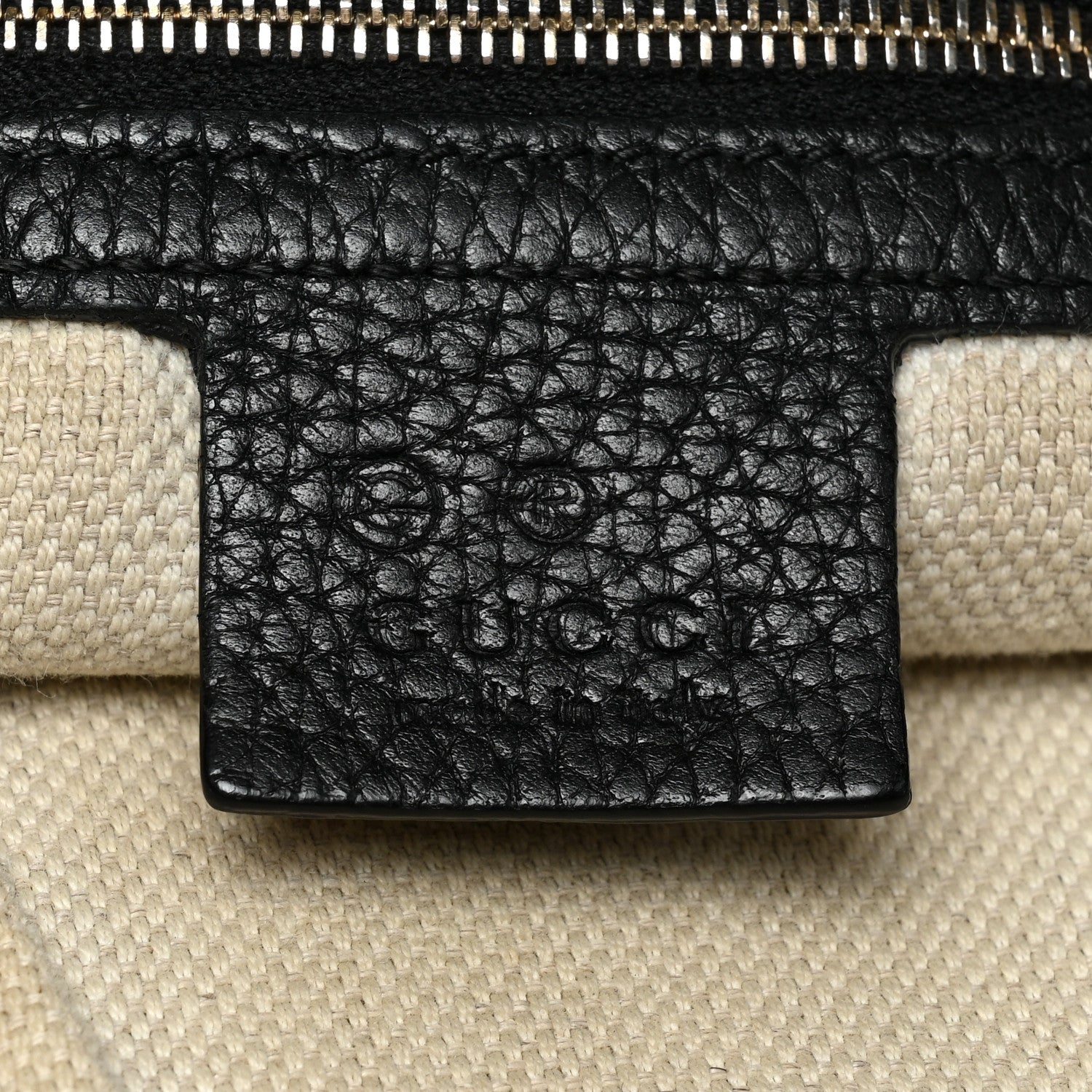 Gucci Pebbled Calfskin Large Soho Hobo Black 6 of 16