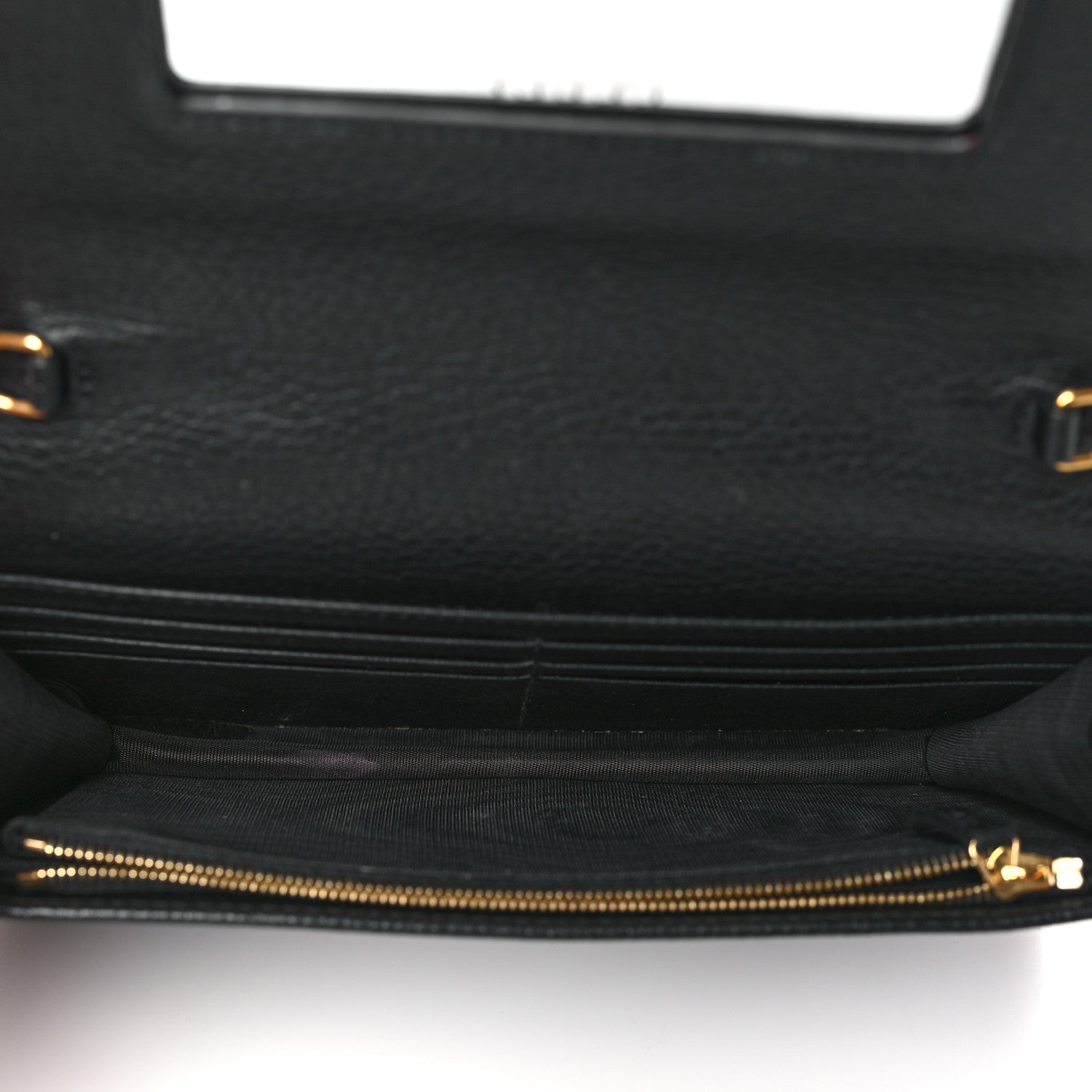 Gucci Calfskin Mini GG Marmont Chain Wallet Black 5 of 8