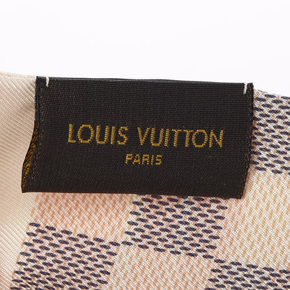 Louis Vuitton Silk Damier Azur Tahitienne Bandeau Rose Ballerine 4 of 5