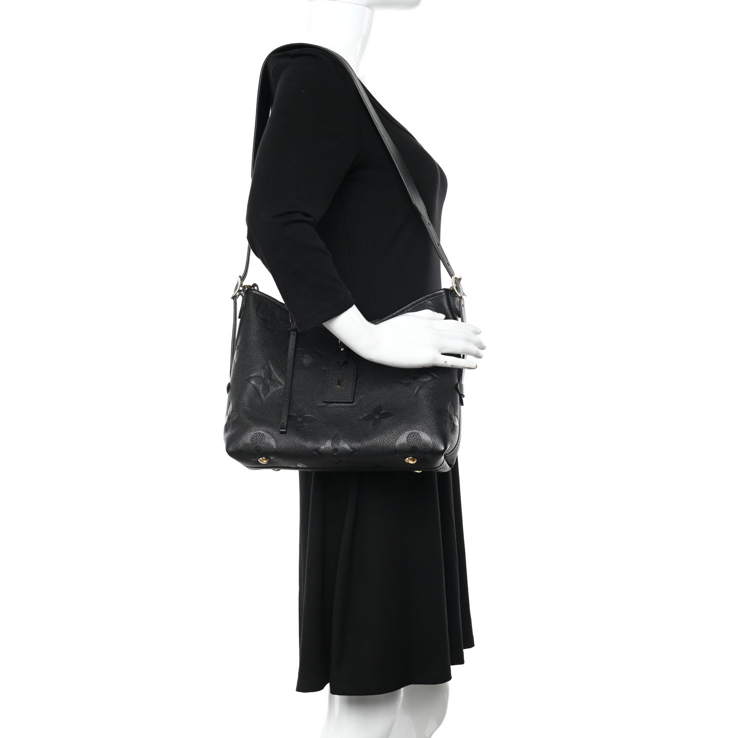 Louis Vuitton Empreinte Carryall PM Black 2 of 12