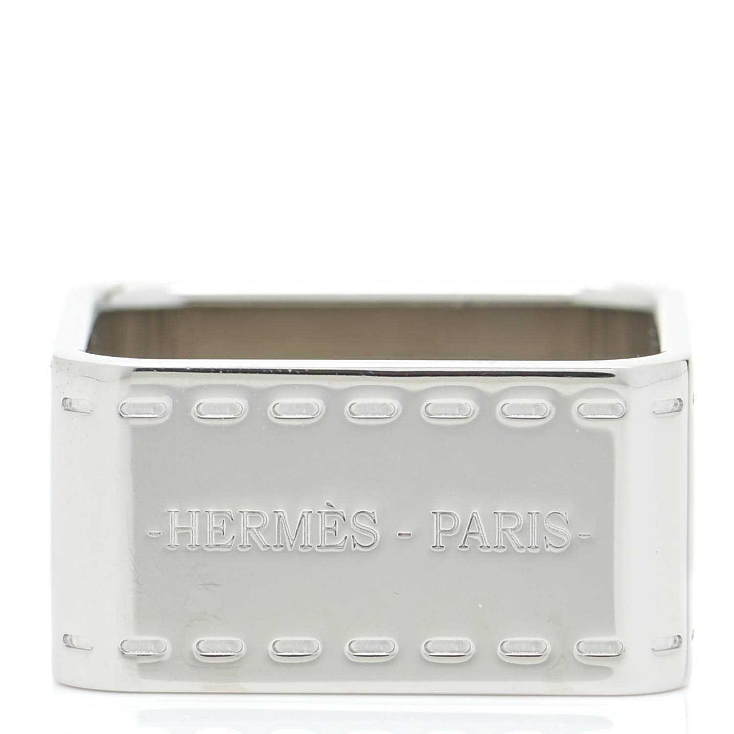 Hermes Palladium Bolduc Scarf Ring 5 of 10