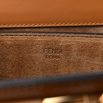 Fendi Vitello King Luxor Fendi Touch Shoulder Bag Caramello 6 of 10