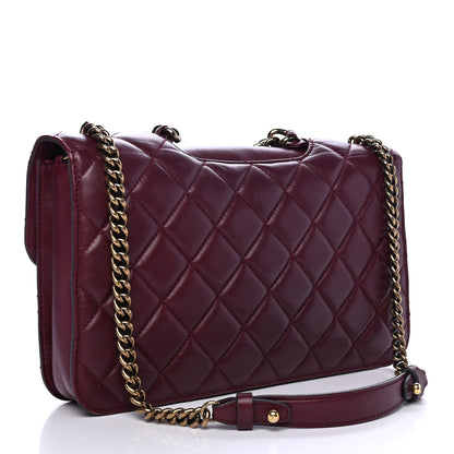 Chanel Calfskin Quilted Large Perfect Edge Flap Burgundy 2 of 4