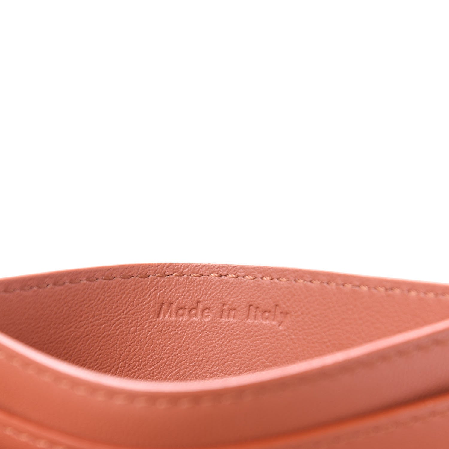 Celine Smooth Lambskin Bi-Color Solo Card Holder Terracotta Black 6 of 9