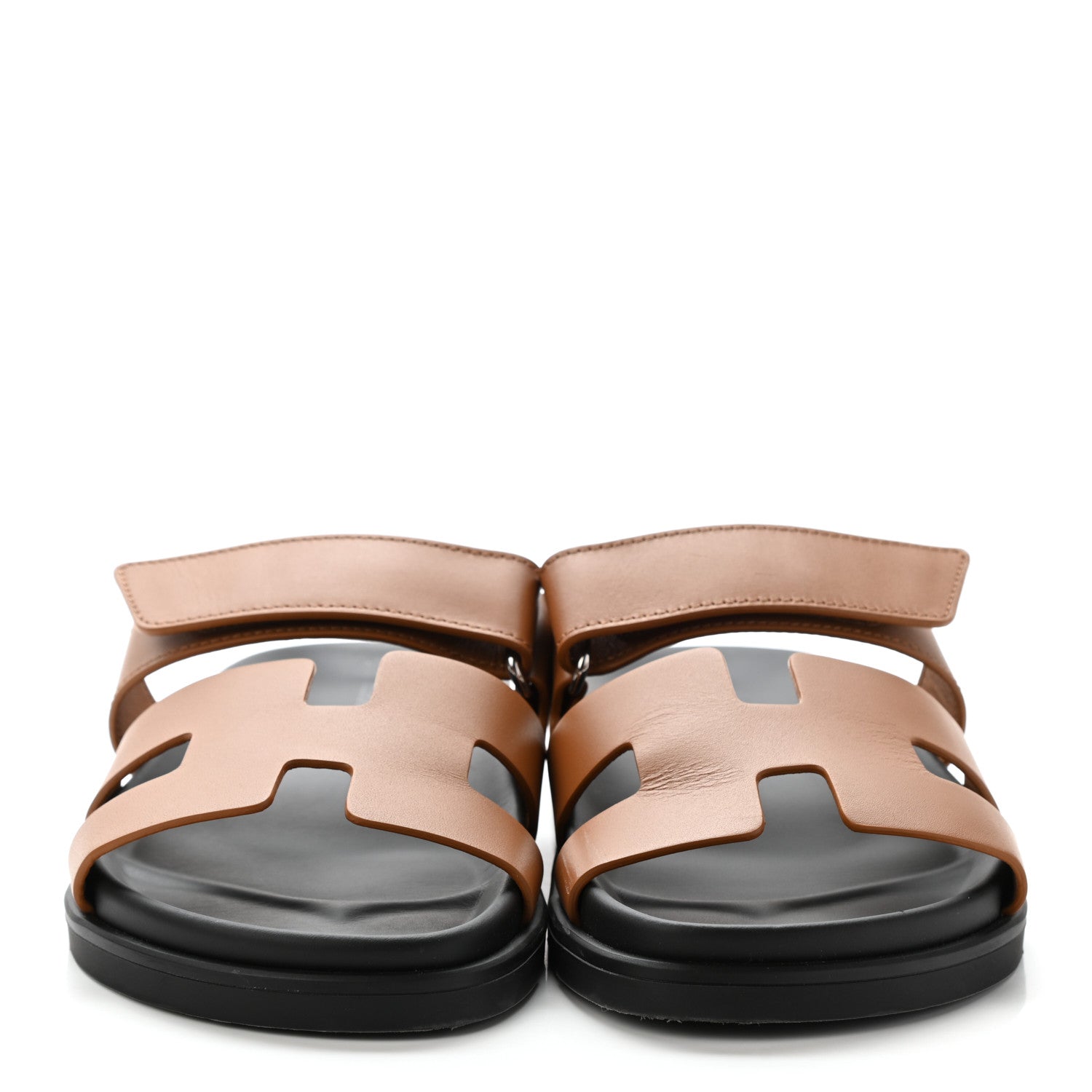 Hermes Calfskin Womens Chypre Sandals 37 Naturel 2 of 10