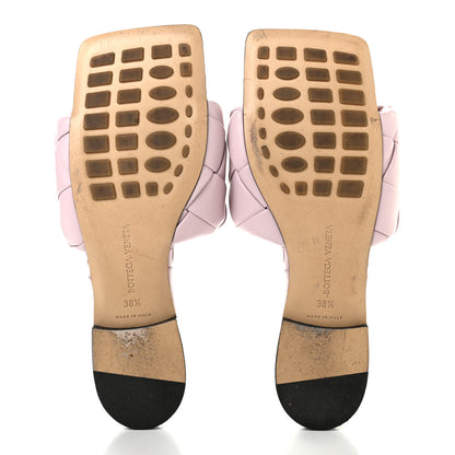 Bottega Veneta Nappa Maxi Intrecciato Lido Flat Sandals 38.5 Magnolia 5 of 9