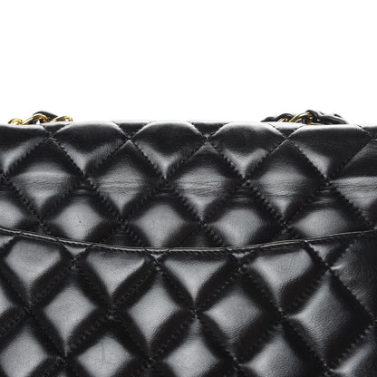 Chanel Lambskin Quilted Jumbo Single Flap Black 14 of 14