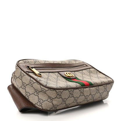 Gucci Soft GG Supreme Monogram Medium Ophidia Belt Bag Dark Brown 4 of 9