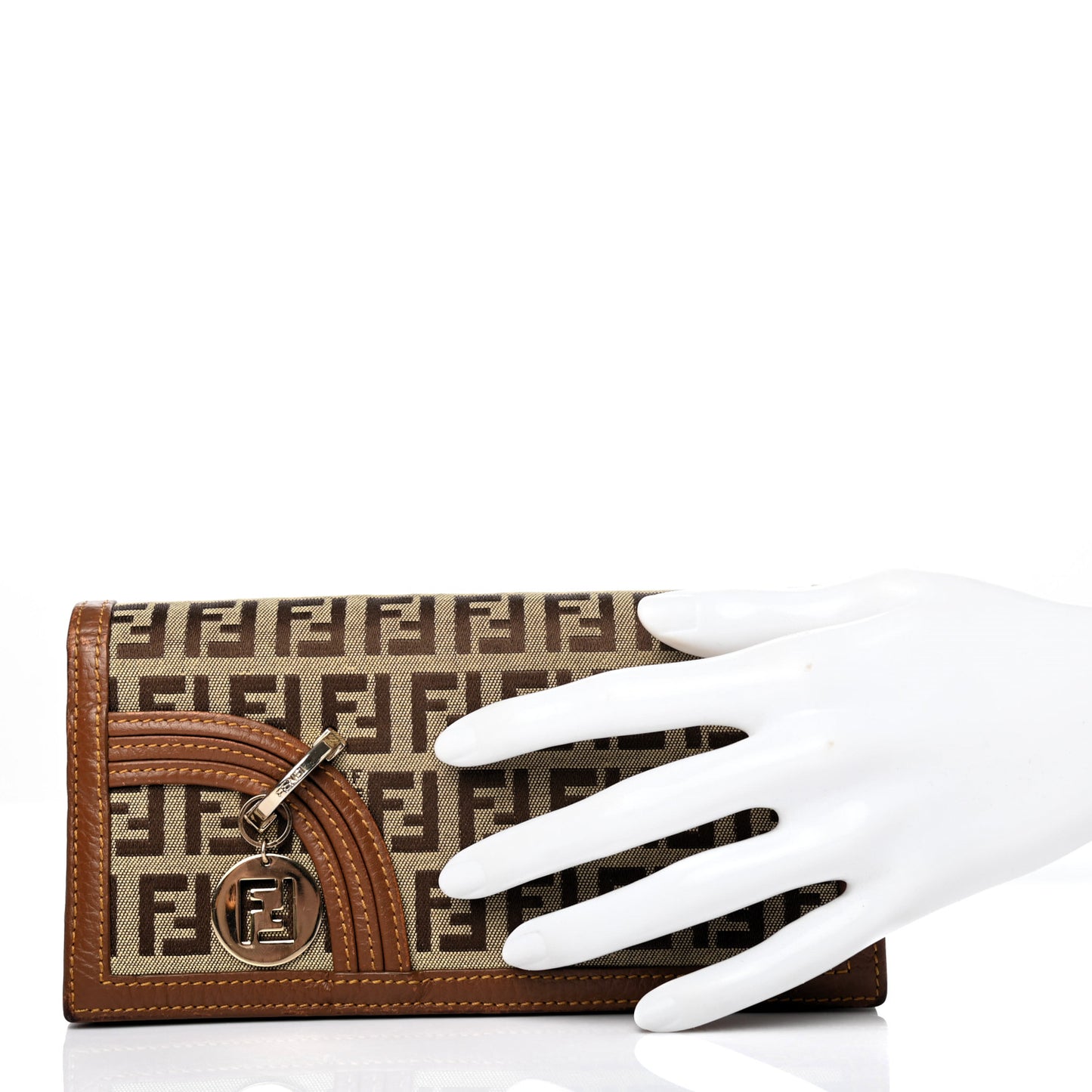 Zucchino Calfskin Ladies Wallet Tobacco