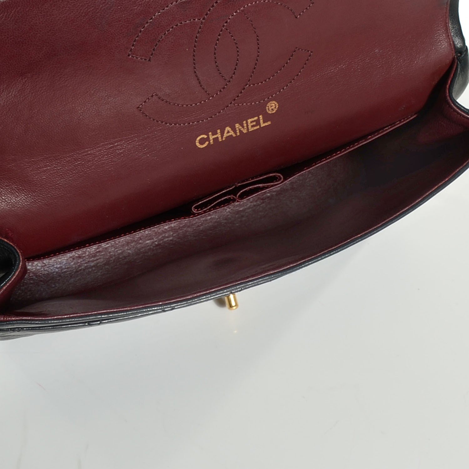 Chanel Lambskin Quilted Medium Double Flap Black 5 of 10