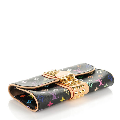 Louis Vuitton Monogram Multicolor Courtney Clutch Black 4 of 6