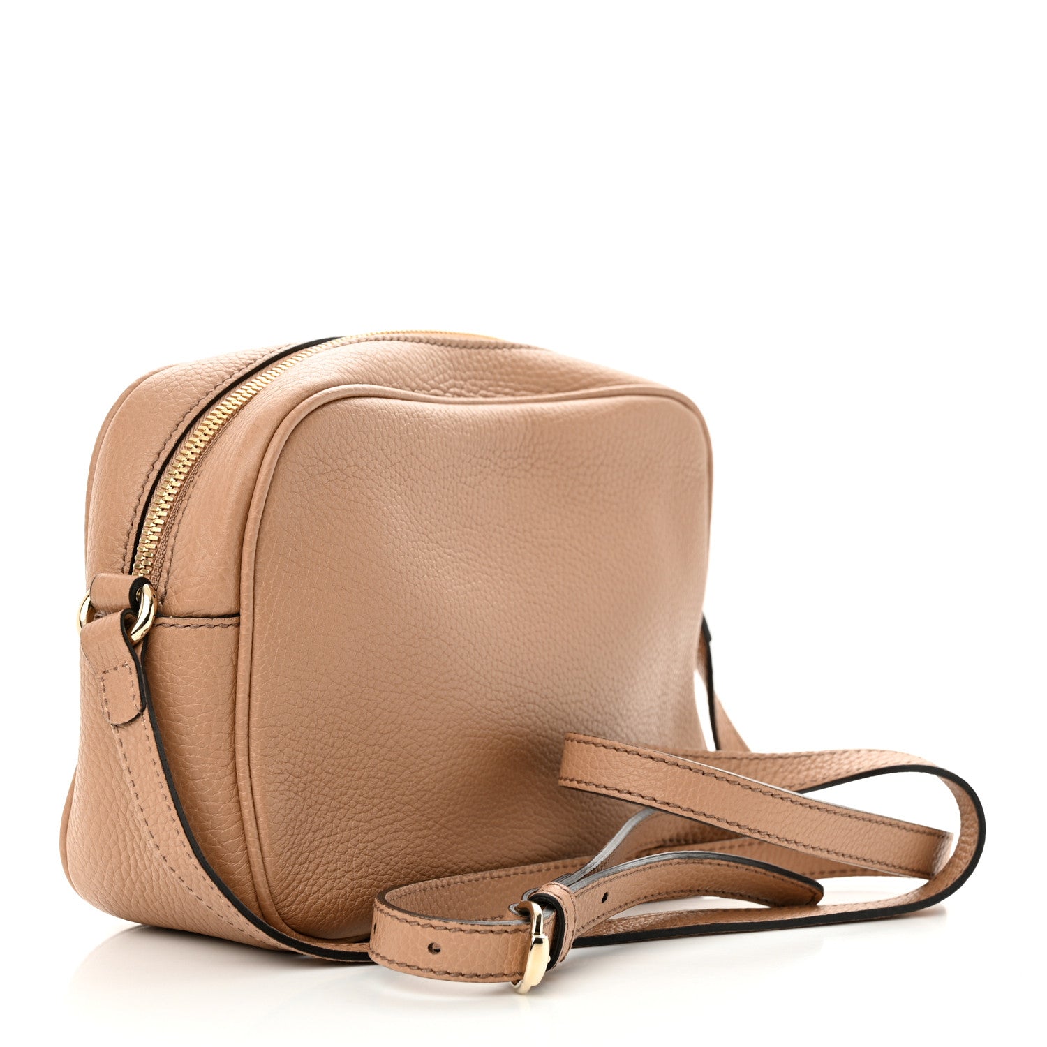 Gucci Pebbled Calfskin Small Soho Disco Bag Camelia 3 of 10