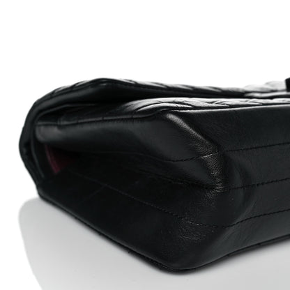 Chanel Aged Calfskin Chevron Quilted 2.55 Reissue 225 Flap So Black 8 of 11