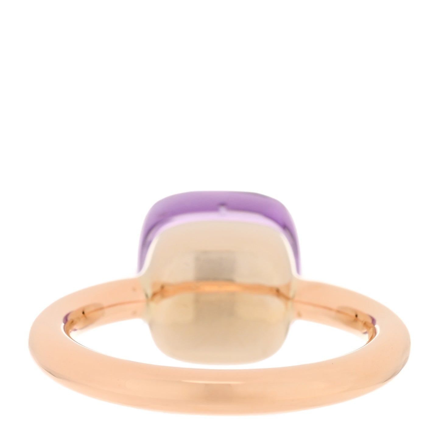 18K Rose Gold Amethyst Classic Nudo Ring 54 6.75