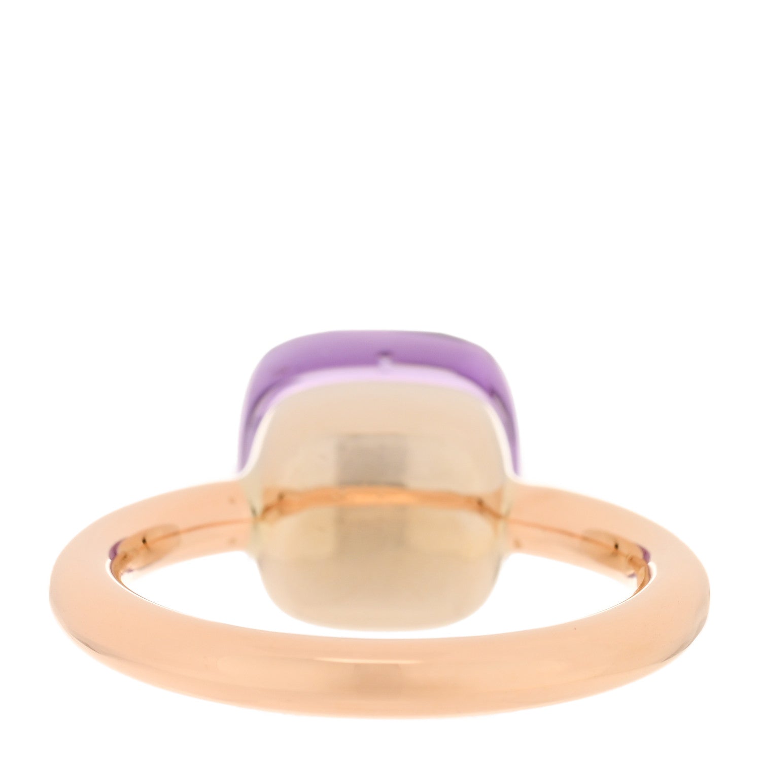 Pomellato 18K Rose Gold Amethyst Classic Nudo Ring 54 6.75 3 of 5