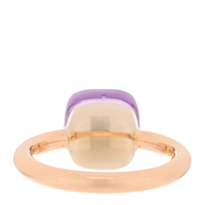Pomellato 18K Rose Gold Amethyst Classic Nudo Ring 54 6.75 3 of 5