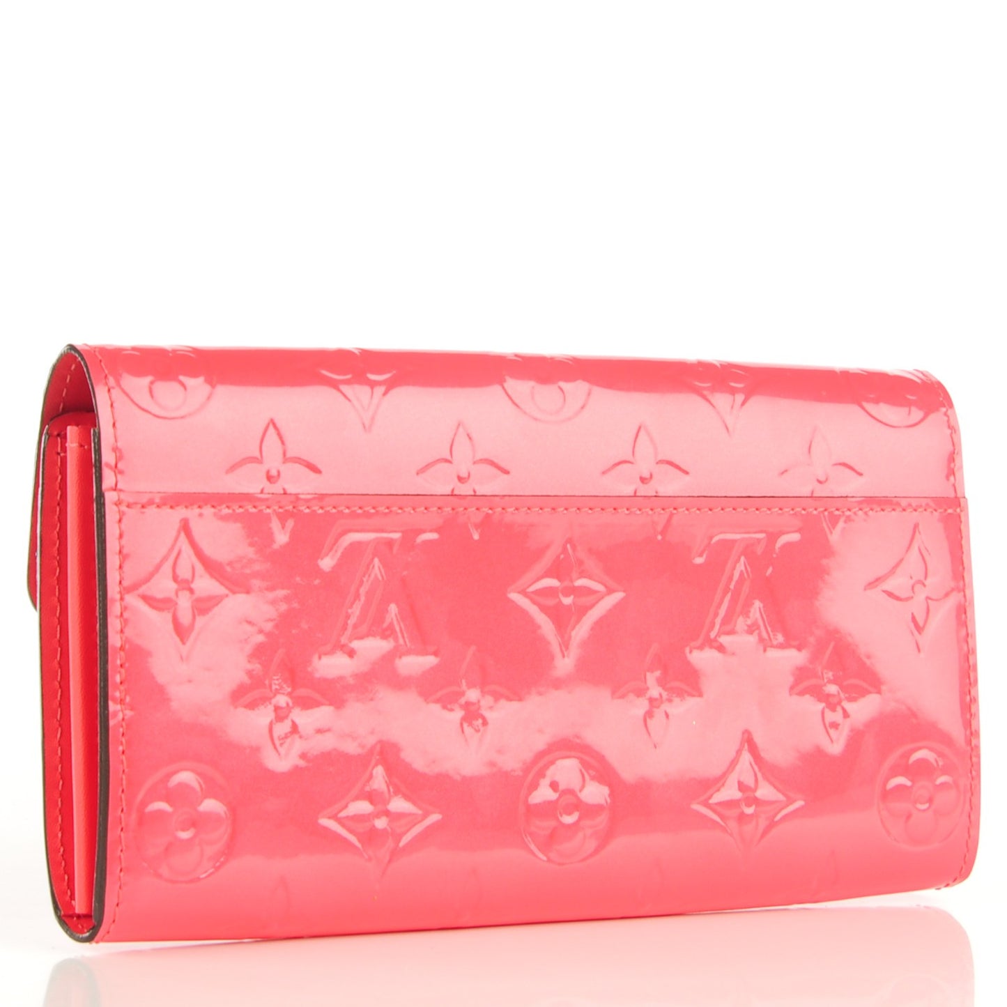 Vernis Sarah Wallet NM Rose Litchi