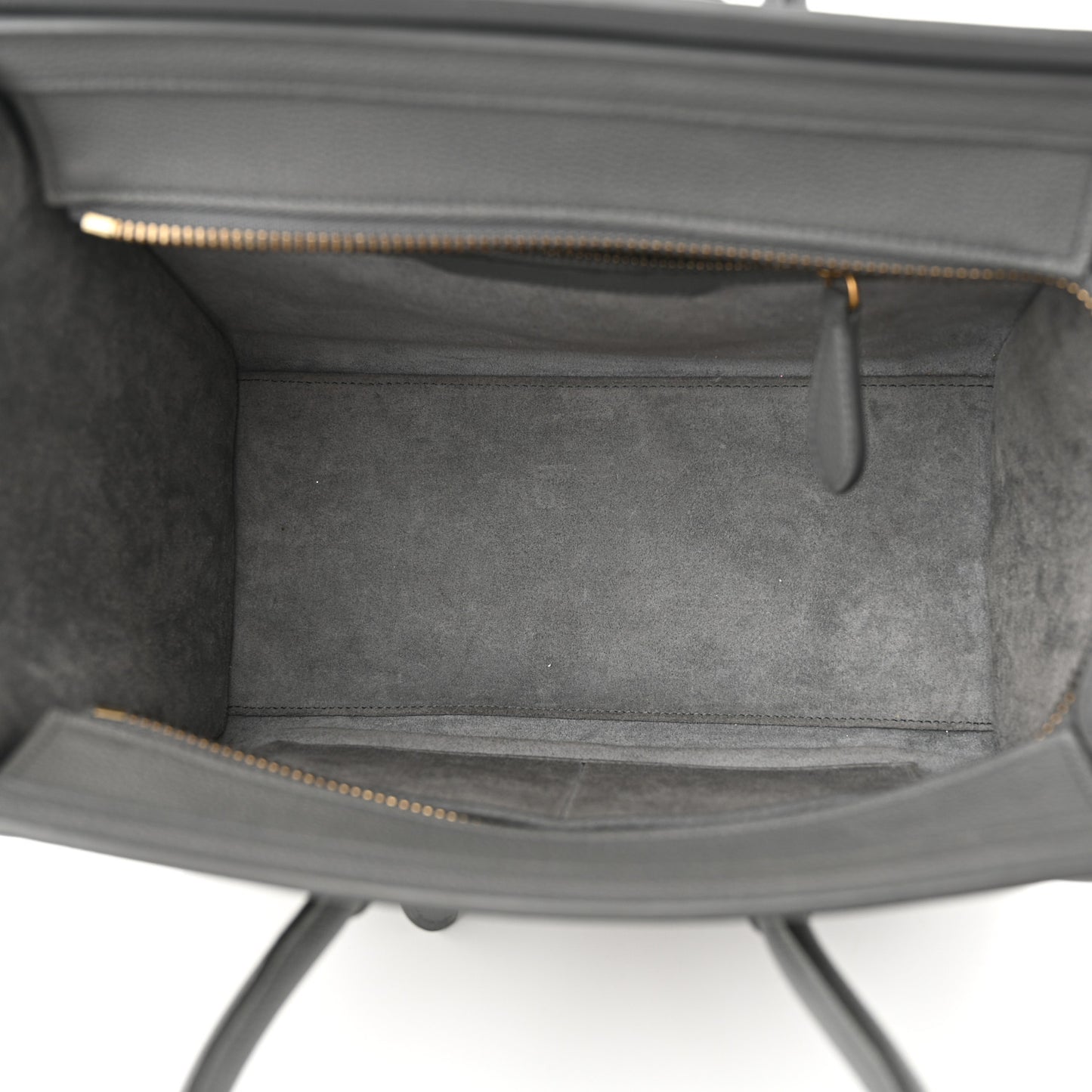 Baby Drummed Calfskin Micro Luggage Kohl