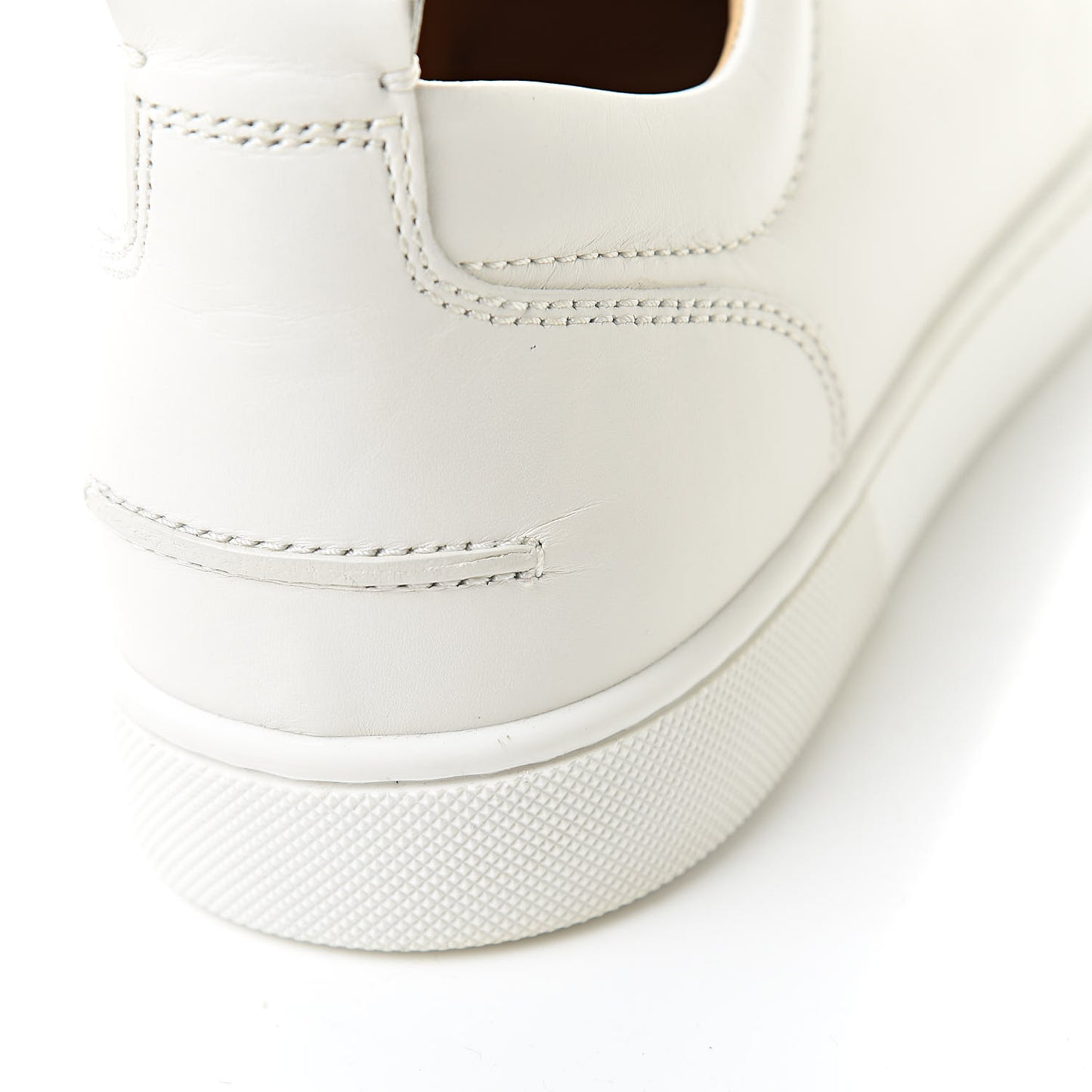 Calfskin Mens Louis Junior Flat Sneakers 41.5 White