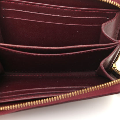 Louis Vuitton Vernis Zippy Coin Purse Wallet Rouge Fauviste 6 of 12