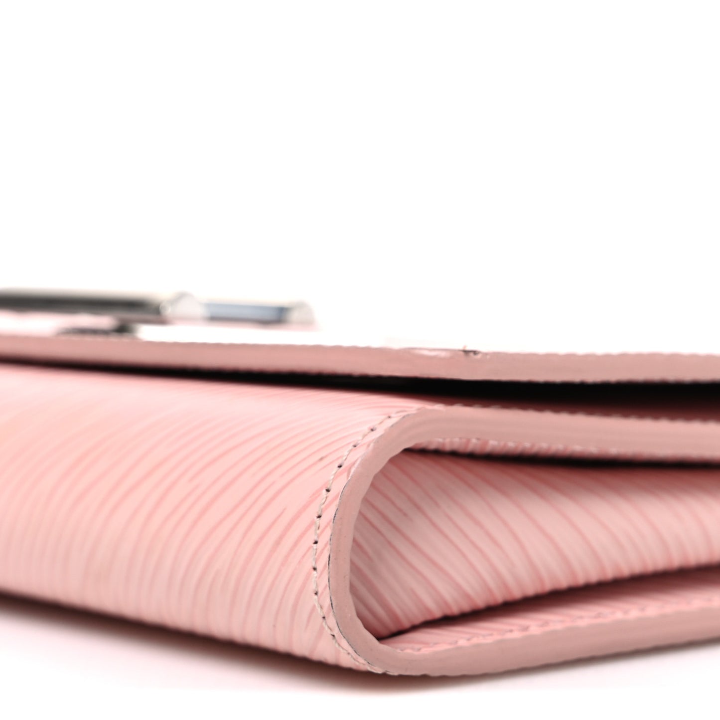 Epi Twist Chain Wallet Rose Ballerine
