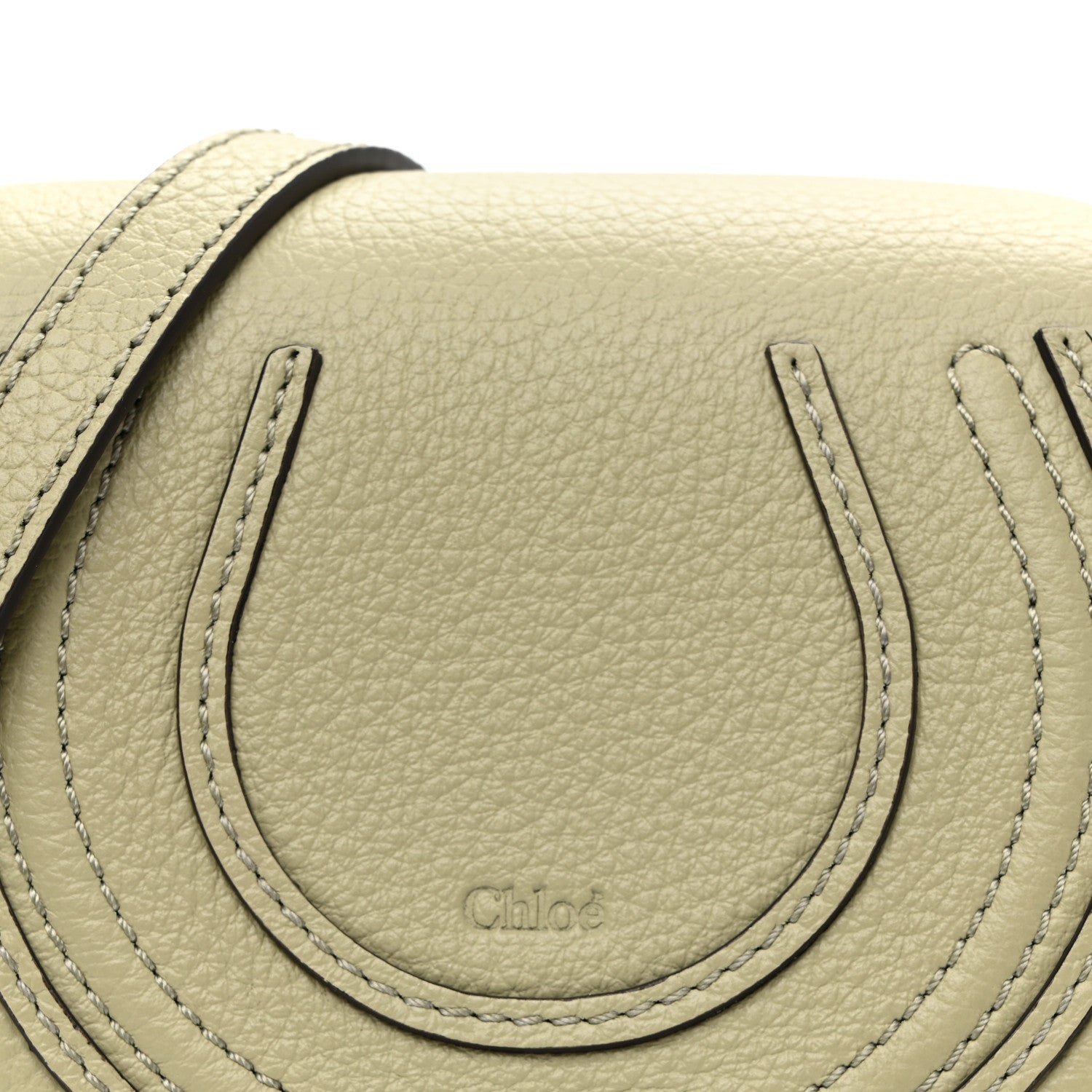 Chloe Calfskin Nano Marcie Saddle Bag Aloe Green 7 of 9