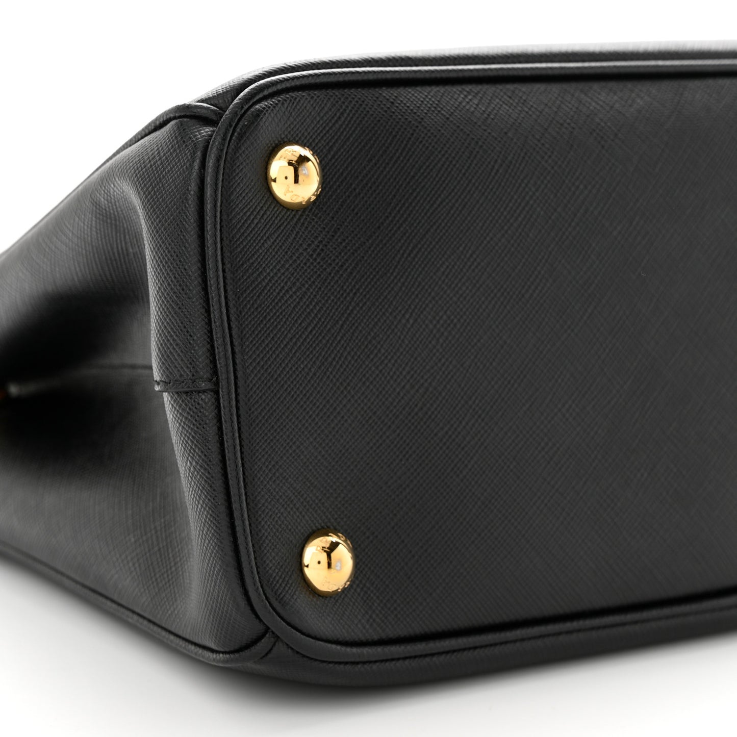 Saffiano Small Galleria Double Zip Tote Black