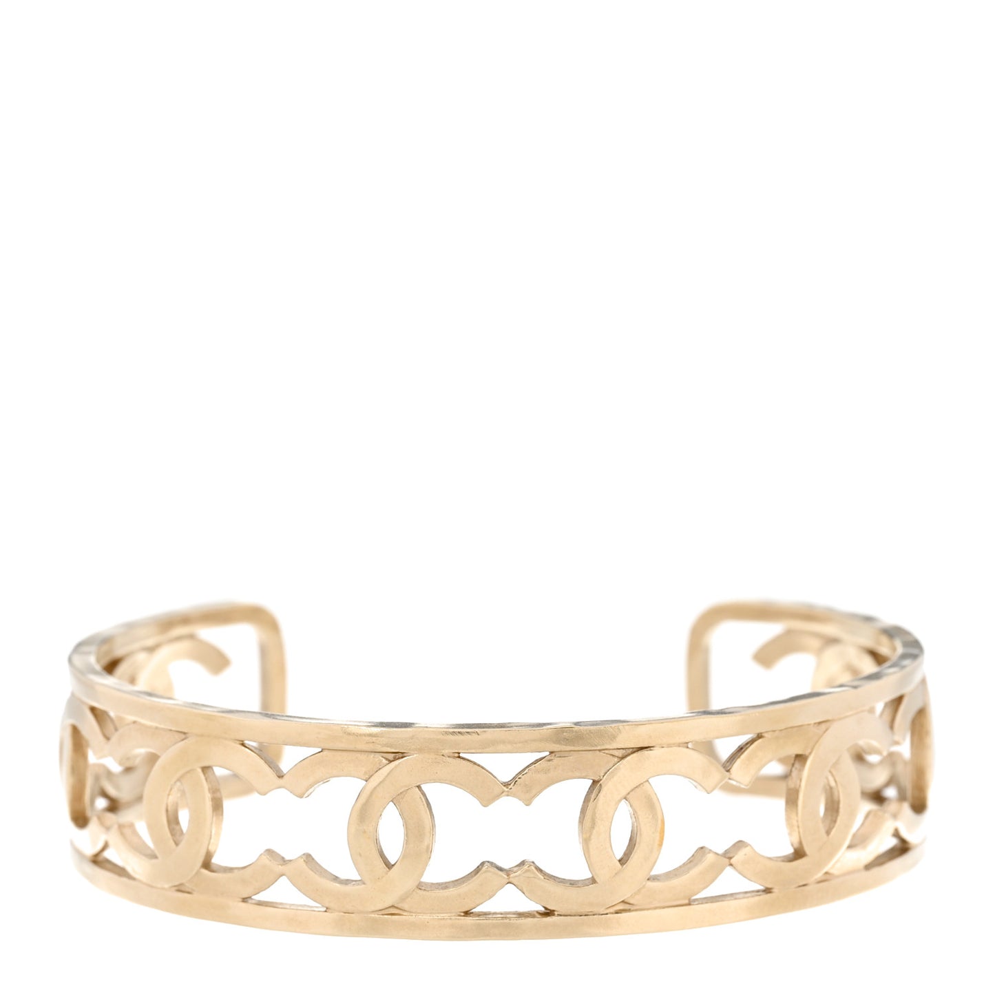 Metal Logo CC Cuff Gold