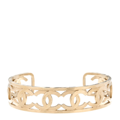 Chanel Metal Logo CC Cuff Gold 1 of 4