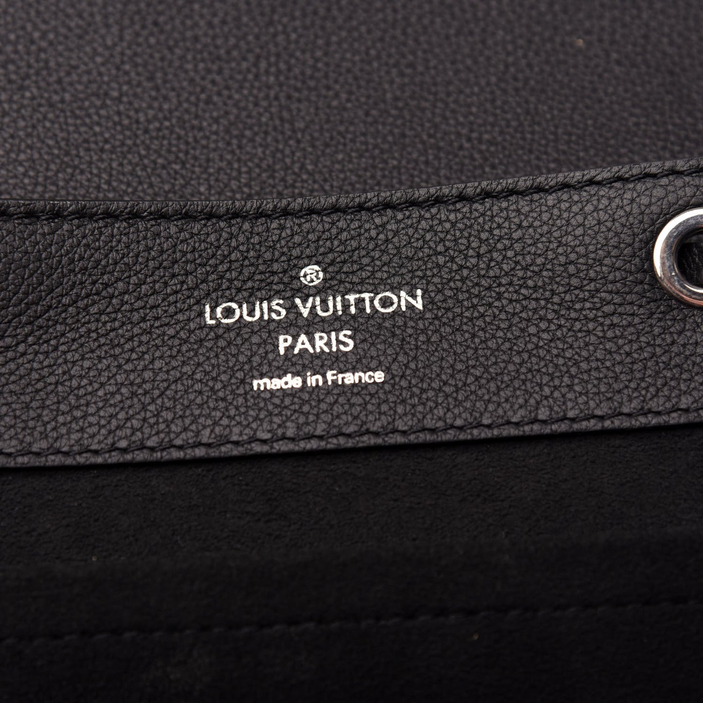 Calfskin Lockme Backpack Black