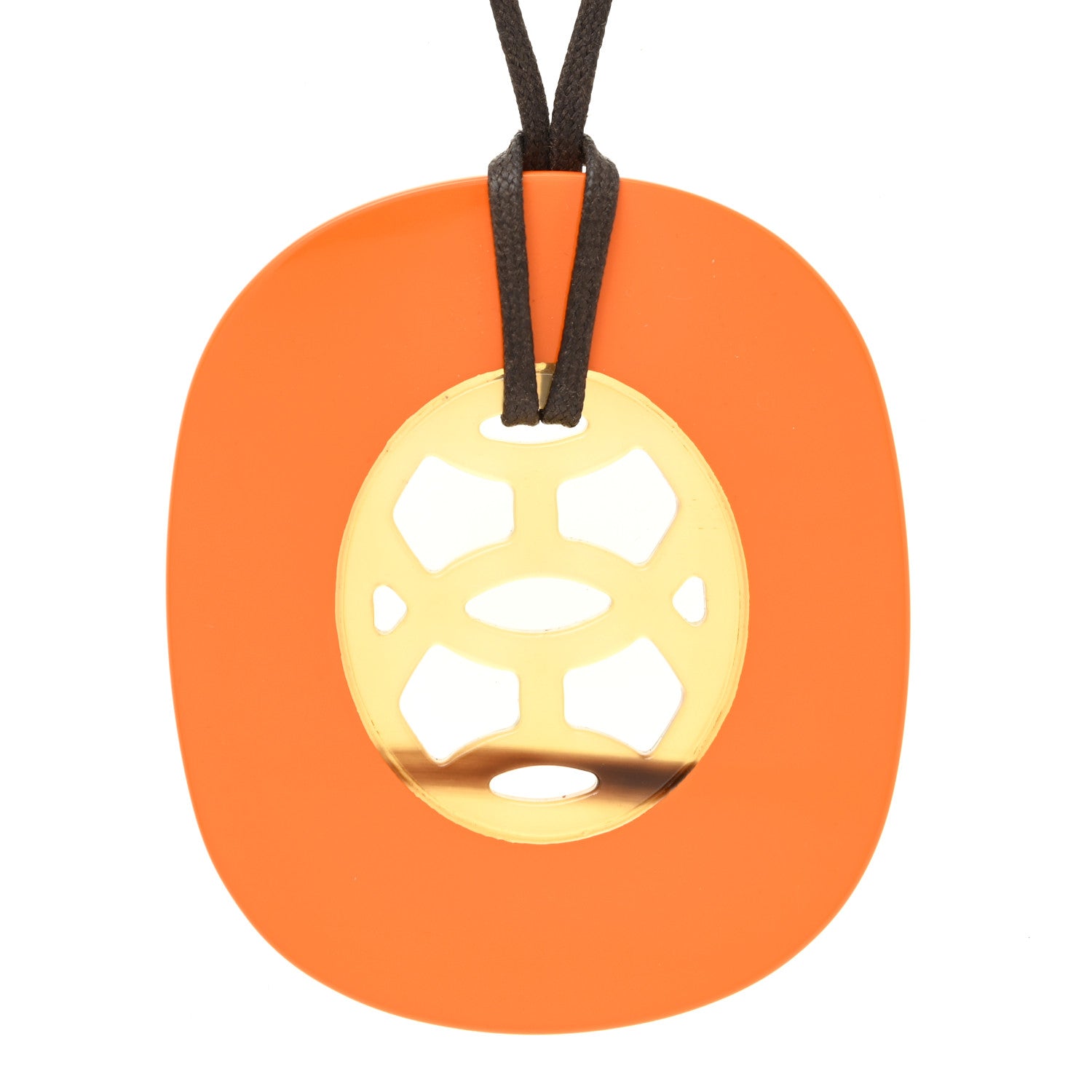 Hermes Buffalo Horn Lacquer Lift Necklace 4 of 6