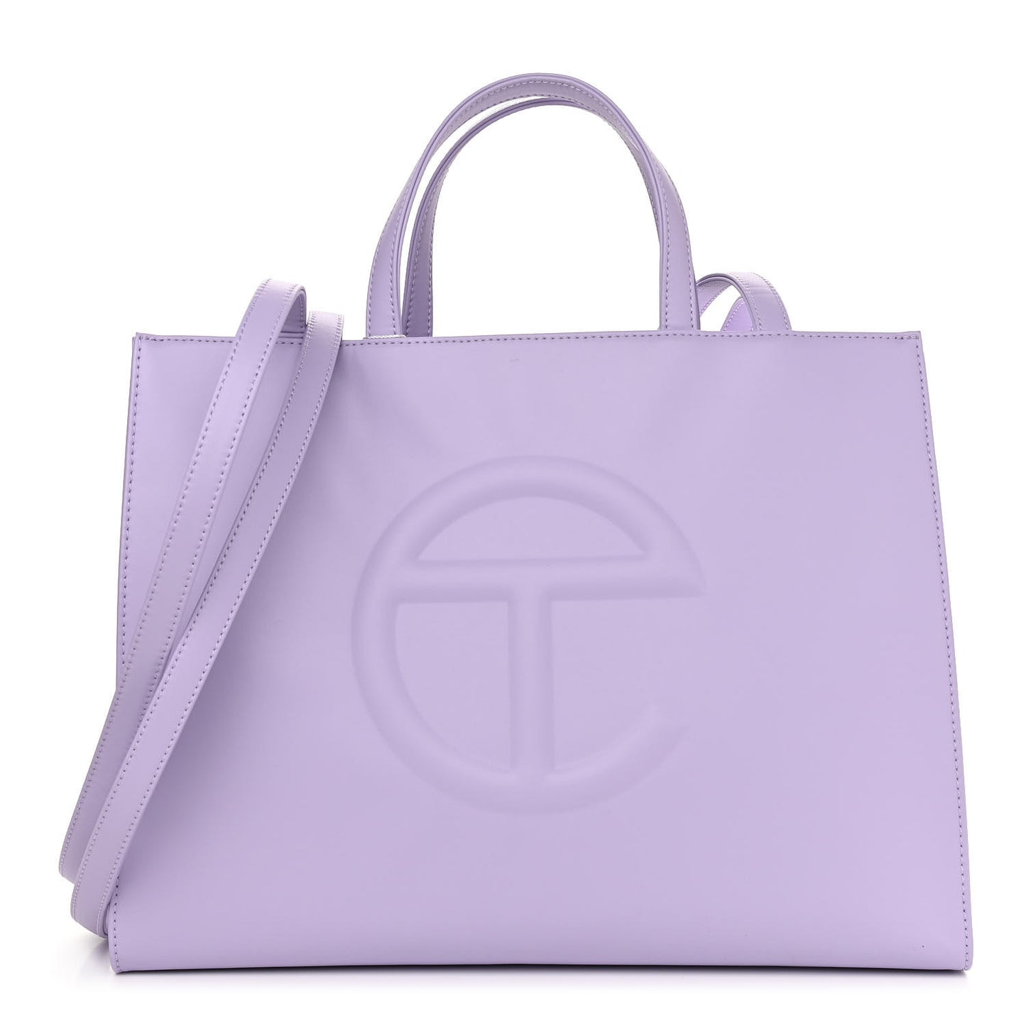 Vegan Leather Medium Shopping Bag Lavender