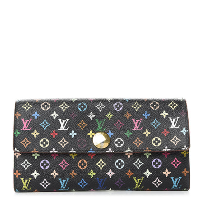 Louis Vuitton Monogram Multicolor Sarah Wallet Black Grenade 1 of 7