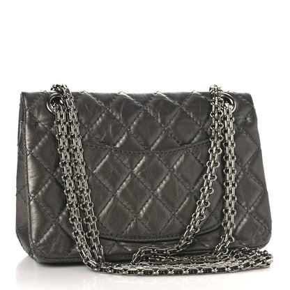 Chanel Aged Calfskin Quilted 2.55 Reissue Mini Flap Dark Silver 3 of 10