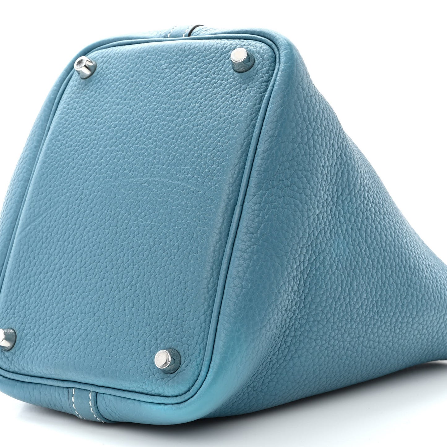 Taurillon Clemence Picotin Lock 18 PM Blue Jean