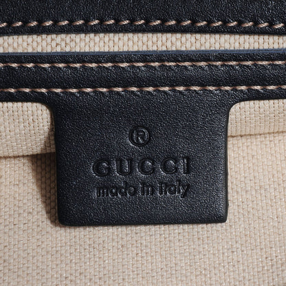 Gucci GG Plus Monogram Large Flat Messenger Bag Beige Blue 6 of 7