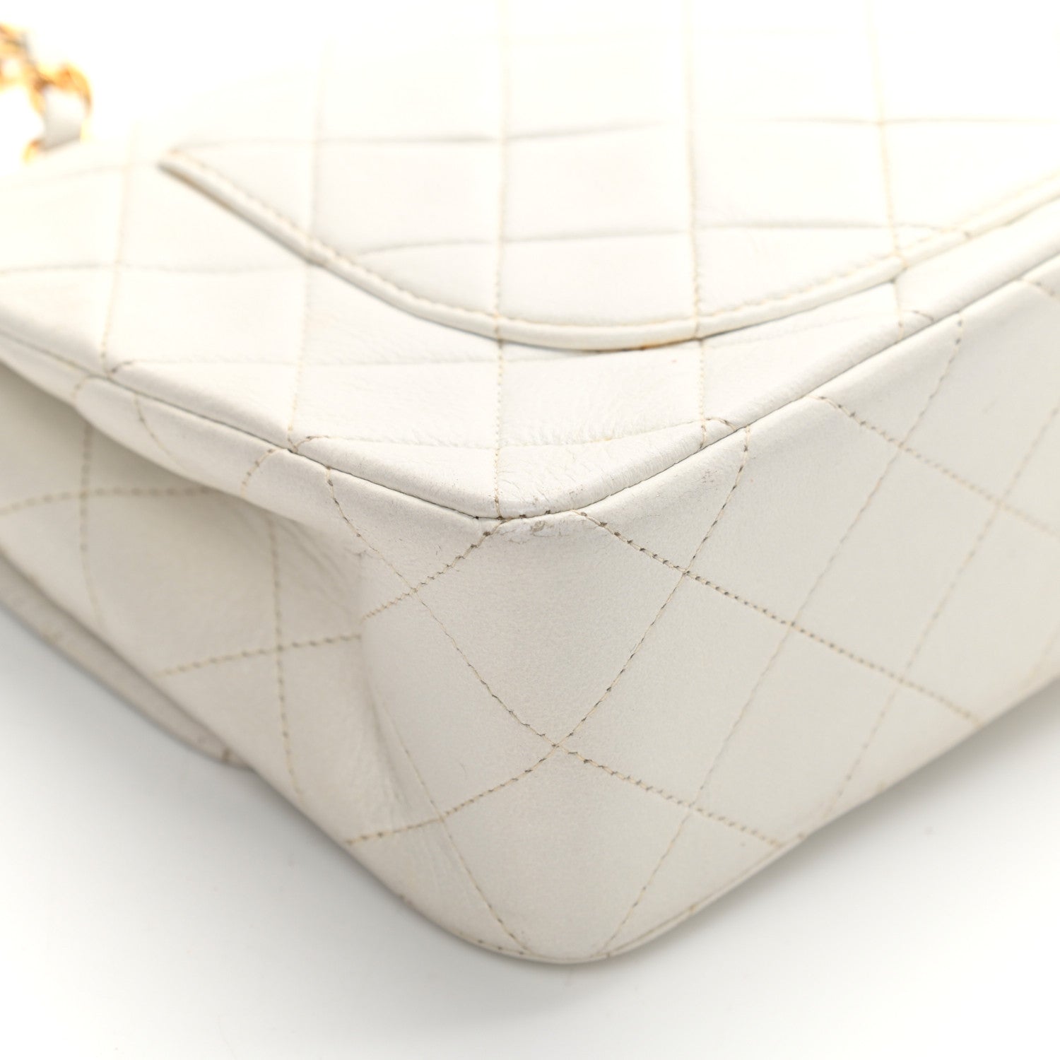 Chanel Lambskin Quilted Small Double Flap White 13 of 25
