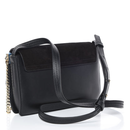 Chloe Suede Calfskin Small Faye Shoulder Bag Black 3 of 9