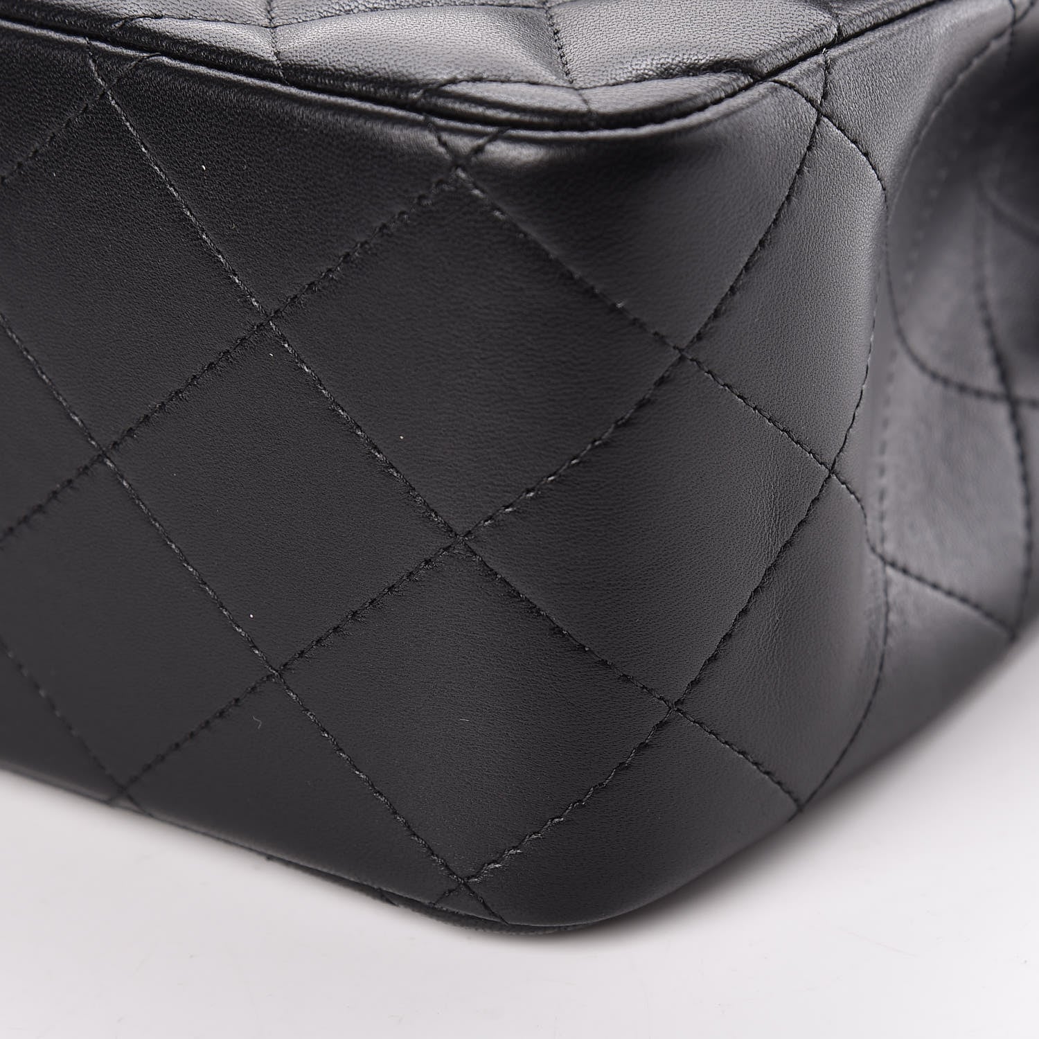 Chanel Lambskin Quilted Jumbo Double Flap Black 10 of 14