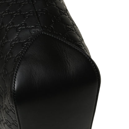 Gucci Guccissima Signature Large Linea A Hobo Black 7 of 13