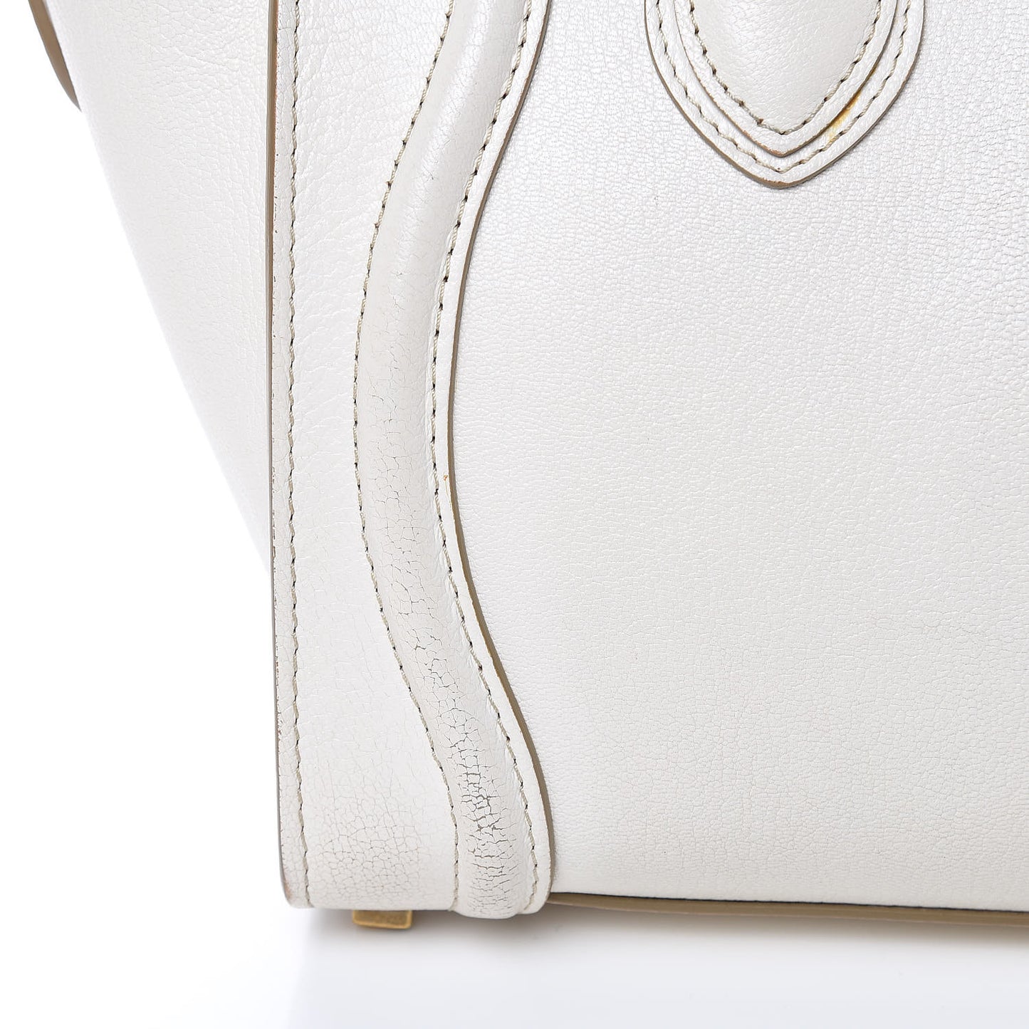 Goatskin Micro Luggage White