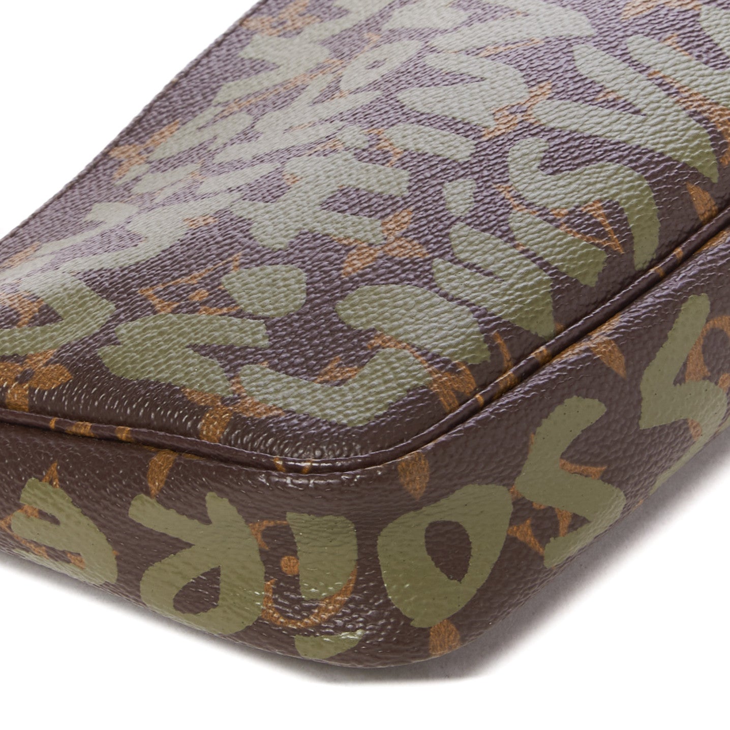 Louis Vuitton Monogram Graffiti Pochette Accessories Kaki 10 of 17