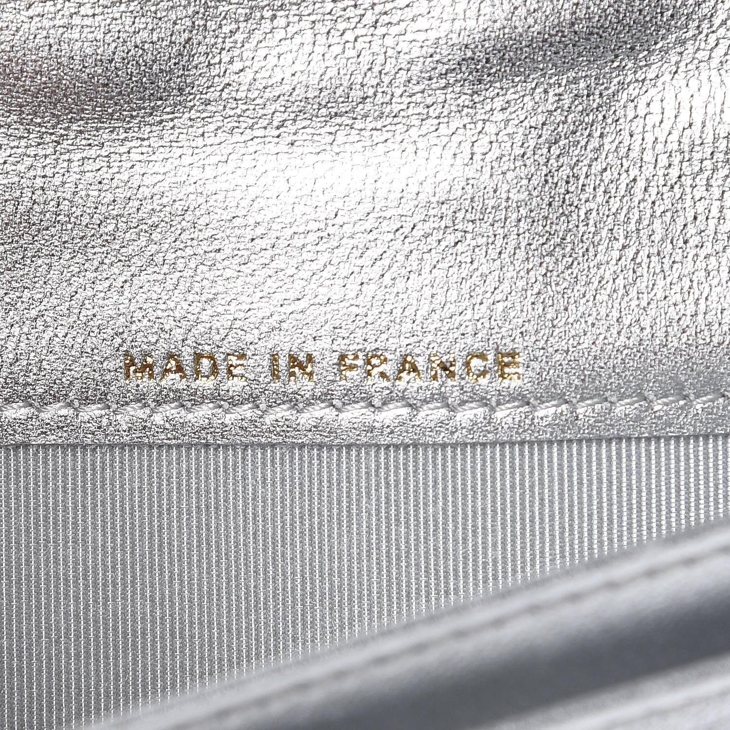 Chanel Metallic Lambskin Quilted Reissue Yen Wallet Silver 7 of 9