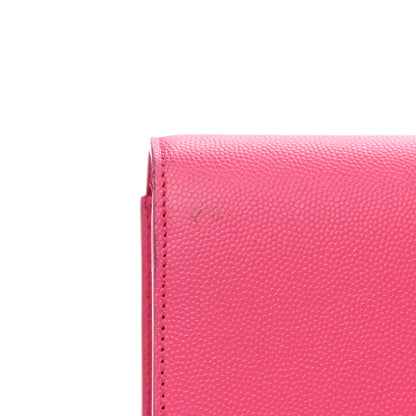 Saint Laurent Grain De Poudre Classic Monogram Cassandre Clutch Lipstick Fuchsia 9 of 12