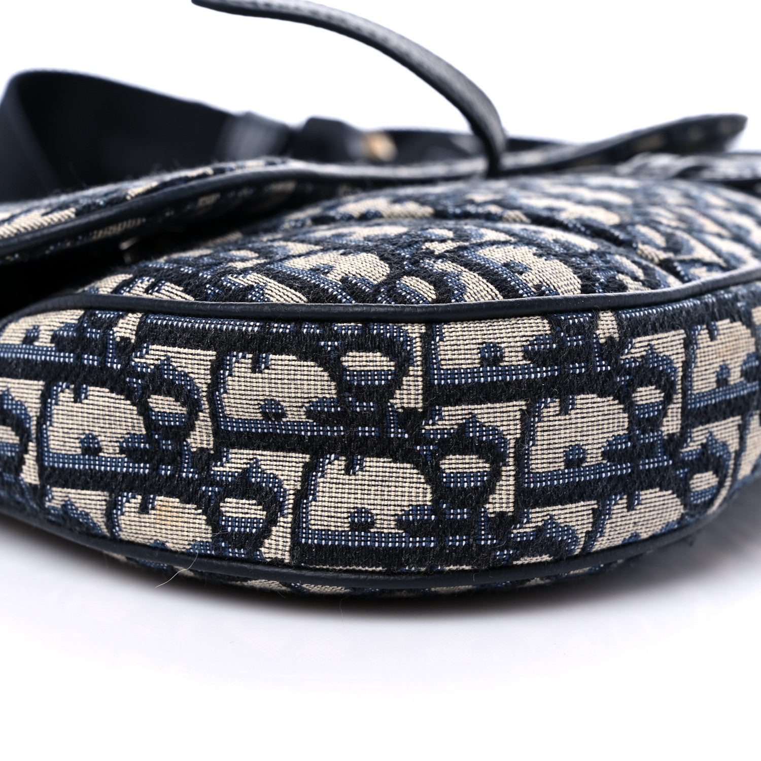 Christian Dior Oblique Mens Saddle Bag Blue 7 of 8