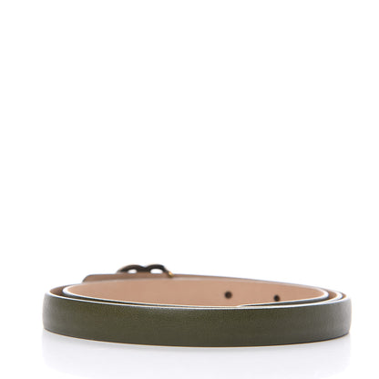Chanel Grained Calfskin CC Belt 85 34 Green 2 of 4