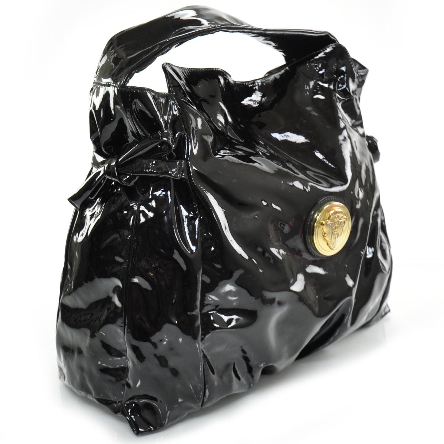 Patent Leather Hysteria Tote Black